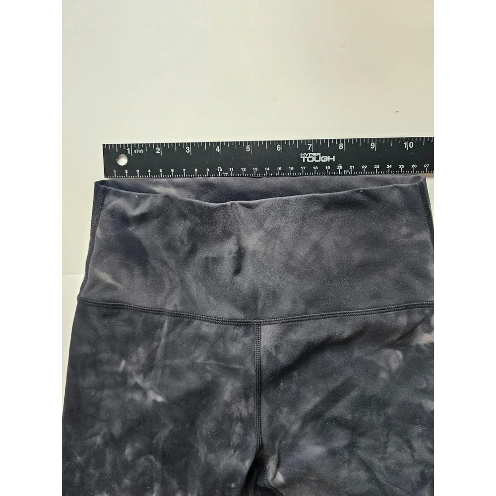 Zyia Active Leggings Kids 8 10 Black Tie Dye‎ High Waisted Athletic